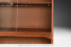 Mid Century Walnut China Cabinet Buffet Hutch - 4246106