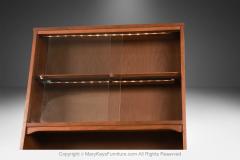 Mid Century Walnut China Cabinet Buffet Hutch - 4246107