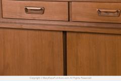 Mid Century Walnut China Cabinet Buffet Hutch - 4246111