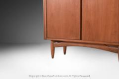 Mid Century Walnut China Cabinet Buffet Hutch - 4246114
