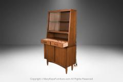 Mid Century Walnut China Cabinet Buffet Hutch - 4246117