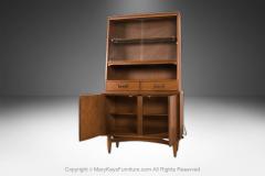 Mid Century Walnut China Cabinet Buffet Hutch - 4246119