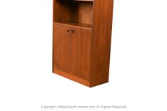 Mid Century Walnut Hutch Bookcase Cabinet - 3488405