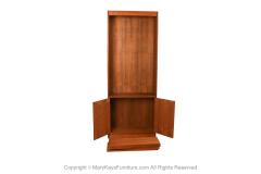Mid Century Walnut Hutch Bookcase Cabinet - 3488406