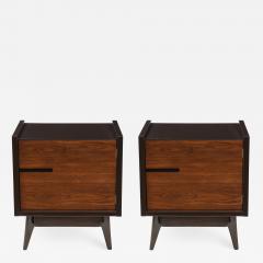 Mid Century Walnut Nightstands - 1196230