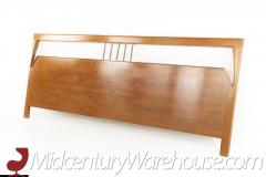 Mid Century Walnut and Brass King Headboard - 2577680