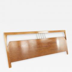 Mid Century Walnut and Brass King Headboard - 2584852