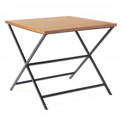 Mid Century Walnut and Iron Table - 3388766