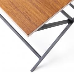 Mid Century Walnut and Iron Table - 3388772