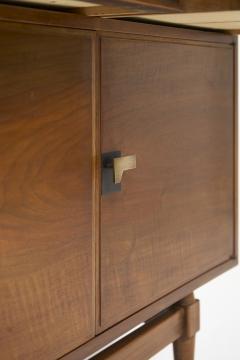 Mid Century Walnut and Leather Sideboard - 4218390
