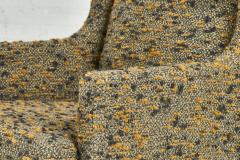 Mid Century Wing Back Lounge Chairs in Nubby Boucle 1960 - 2725951