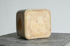 Mid Century Wood Imprint Studio Pottery Vase 1960s - 4582492