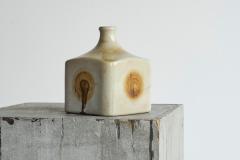 Mid Century Wood Imprint Studio Pottery Vase 1960s - 4582504