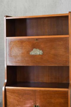 Mid Century Wooden Sideboards With Brass Details And Decorations - 3662450