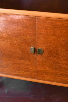 Mid Century Wooden Sideboards With Brass Details And Decorations - 3662451