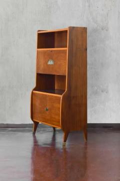 Mid Century Wooden Sideboards With Brass Details And Decorations - 3662499