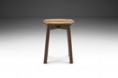 Mid Century Wooden Stool with Split Seat Europe ca 1950s - 2719150