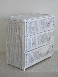 Mid Century Woven Rattan Dresser - 1882873