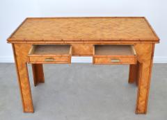 Mid Century Woven Rattan Writing Desk - 3199546