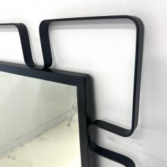 Mid Century Wrought Iron Mirror in the Manner of Jean Rogere  - 4702576