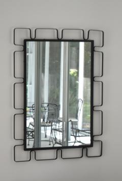 Mid Century Wrought Iron Wall Mirror - 1879265