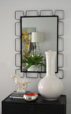 Mid Century Wrought Iron Wall Mirror - 1879294