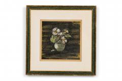Mid Century pastel stll live of flowers in a vase - 4665893