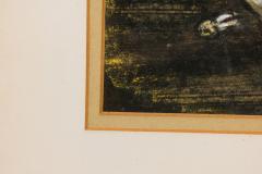 Mid Century pastel stll live of flowers in a vase - 4665897