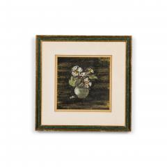 Mid Century pastel stll live of flowers in a vase - 4694669