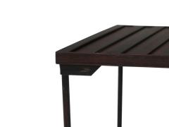 Mid century Brazilian Modern Rosewood Coffee Table With Iron Legs - 3220240