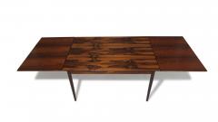 Mid century Brazilian Rosewood Dining Table with Draw Leaves - 3687292