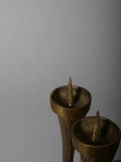 Mid century Bronze brutalist candleholder - 3452051
