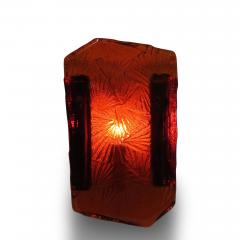 Mid century Danish Orange Glass Wall Sconce by Vikra - 3903173