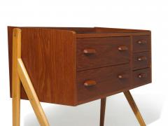 Mid century Danish Sigfred Omann Teak Nightstand Cabinet - 3434813