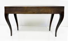 Mid century Italian Burl Olivewood Console Table with Drawer - 4228270