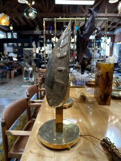 Mid century Italian Fully Brass Shell Table Lamps 1960s - 3028184