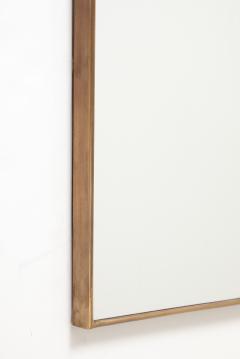 Mid century Italian Modernist Shaped Brass Wall Mirror - 4743540