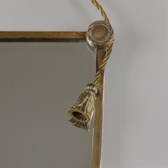 Mid century Italian brass bow mirror - 3820967