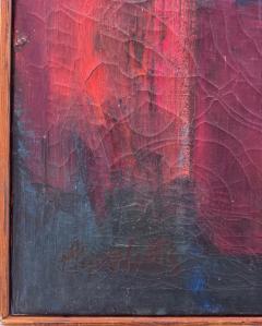 Mid century Modern Abstract Painting with Crackle Textures - 4577717