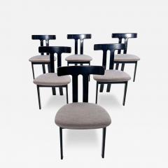 Mid century Modern Set of 6 Chairs in the style of Luigi Vaghi 1960s - 4332565