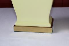 Mid century Modern Yellow Pottery Table Lamps - 879852