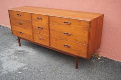 Mid century Nine Drawer Teak Dresser - 1734842