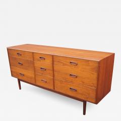 Mid century Nine Drawer Teak Dresser - 1745862