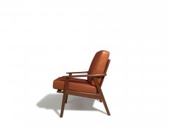 Mid century Scandinavian Lounge Chairs in Saddle Leather - 4299489
