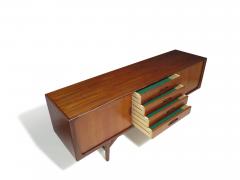 Mid century Scandinavian Low Teak Sideboard Media Credenza - 4125459