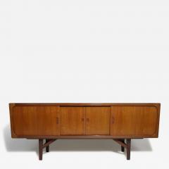 Mid century Scandinavian Teak Media Dining Credenza with Bar 68  - 4401110