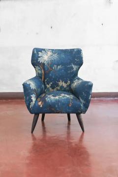 Mid century Sofa and Pair of Berg re Armchairs Set with Dedar Fabric Upholstery - 3998806