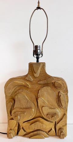Mid century Studio Abstract Sculptural Male Female Table Lamp Vintage Shade - 4593638