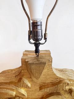 Mid century Studio Abstract Sculptural Male Female Table Lamp Vintage Shade - 4593646