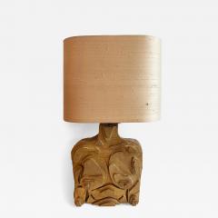 Mid century Studio Abstract Sculptural Male Female Table Lamp Vintage Shade - 4595028
